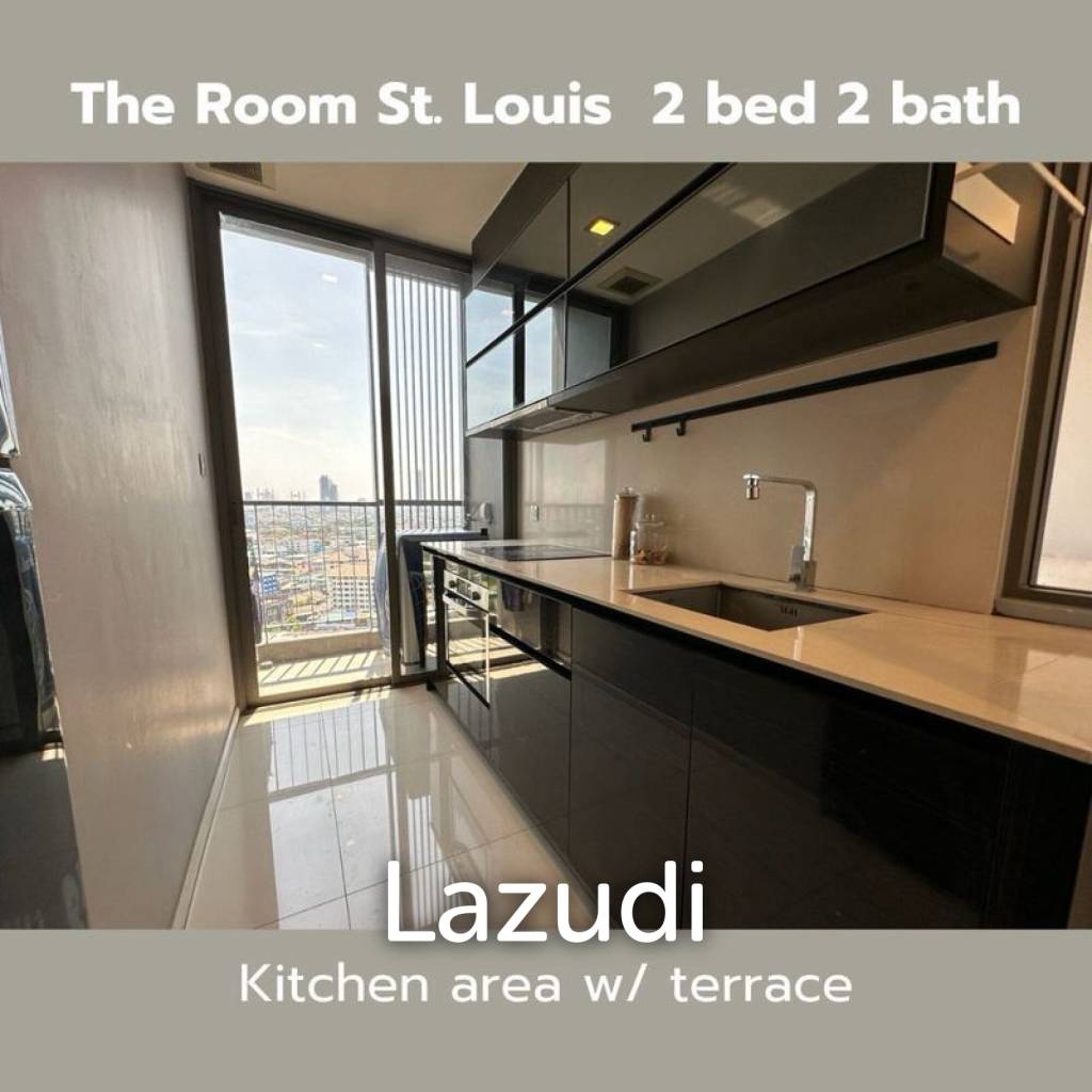 67 sqm 2 bedroom condo on 18th floor at The Room Sathorn - St.Louis, Yan Nawa Bangkok