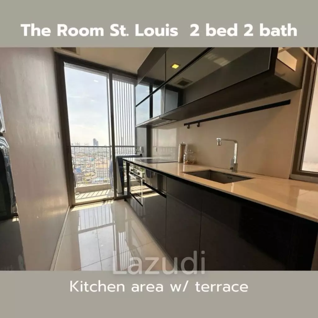 67 sqm 2 bedroom condo on 18th floor at The Room Sathorn - St.Louis, Yan Nawa Bangkok