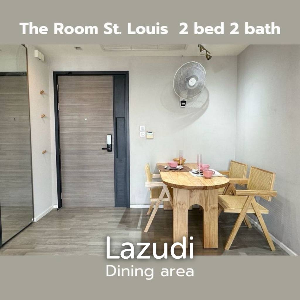 67 sqm 2 bedroom condo on 18th floor at The Room Sathorn - St.Louis, Yan Nawa Bangkok