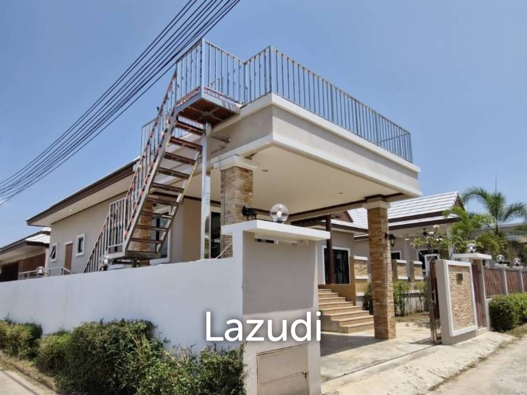 199 sqm modern pool villa with rooftop terrace