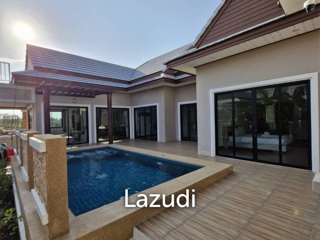 199 sqm modern pool villa with rooftop terrace