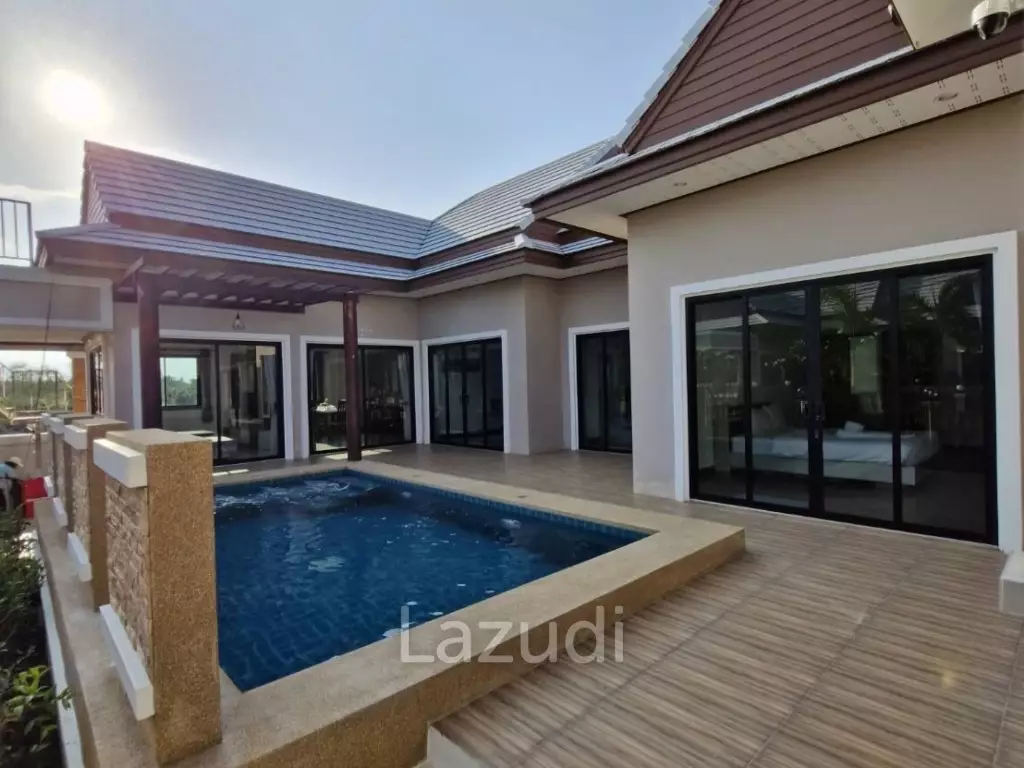 199 sqm modern pool villa with rooftop terrace