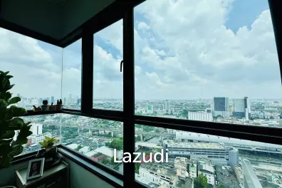 49 sqm high floor condo with skyline view in Bang Kapi Bangkok