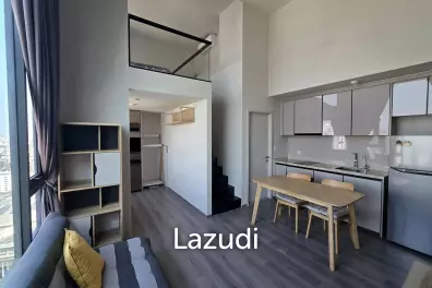 44 sqm loft-style 1 bedroom condo on high floor in Phaya Thai Bangkok