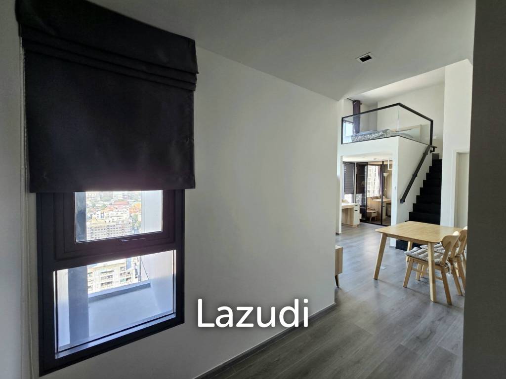 44 sqm loft-style 1 bedroom condo on high floor in Phaya Thai Bangkok
