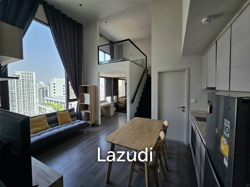 44 sqm loft-style 1 bedroom condo on high floor in Phaya Thai Bangkok
