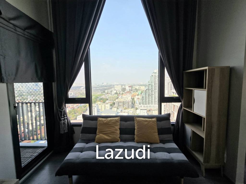 44 sqm loft-style 1 bedroom condo on high floor in Phaya Thai Bangkok