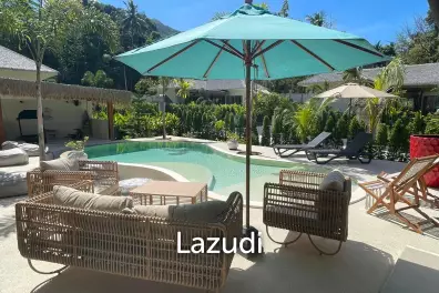Stunning 4-Bedroom Balinese Villa with Private Pool and Fitness Area in the Heart of Koh Phangan