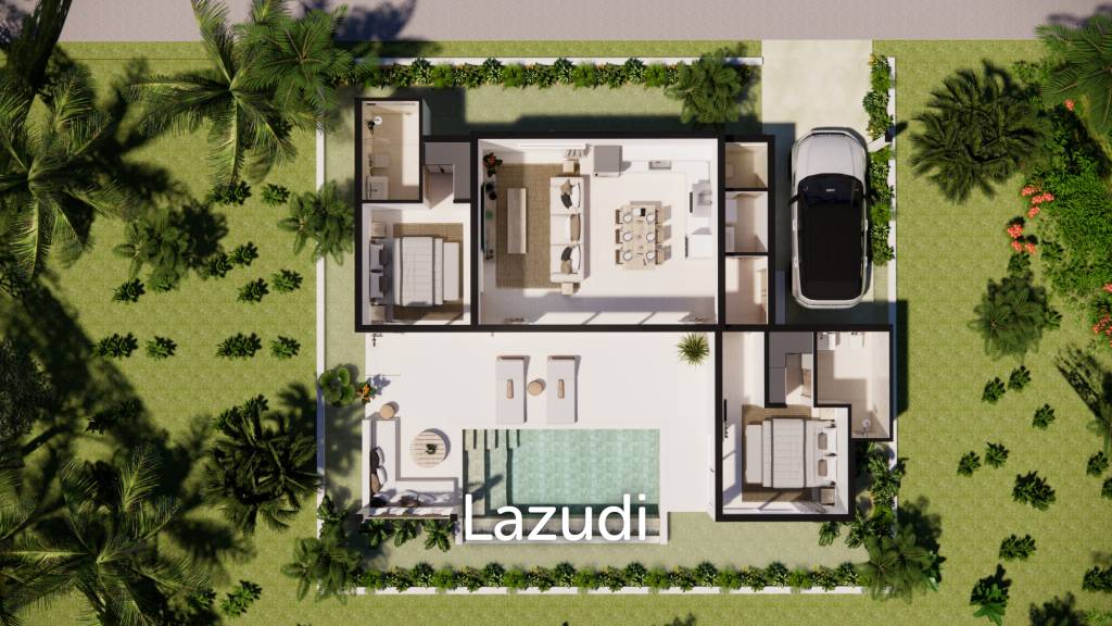 Boutique Pool Villa with Private Pool in Prime Plai Laem