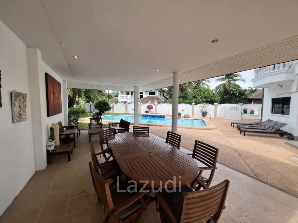 SUNSET VILLAGE 1 : 2 Storey 4 Bed Pool Villa on large corner plot