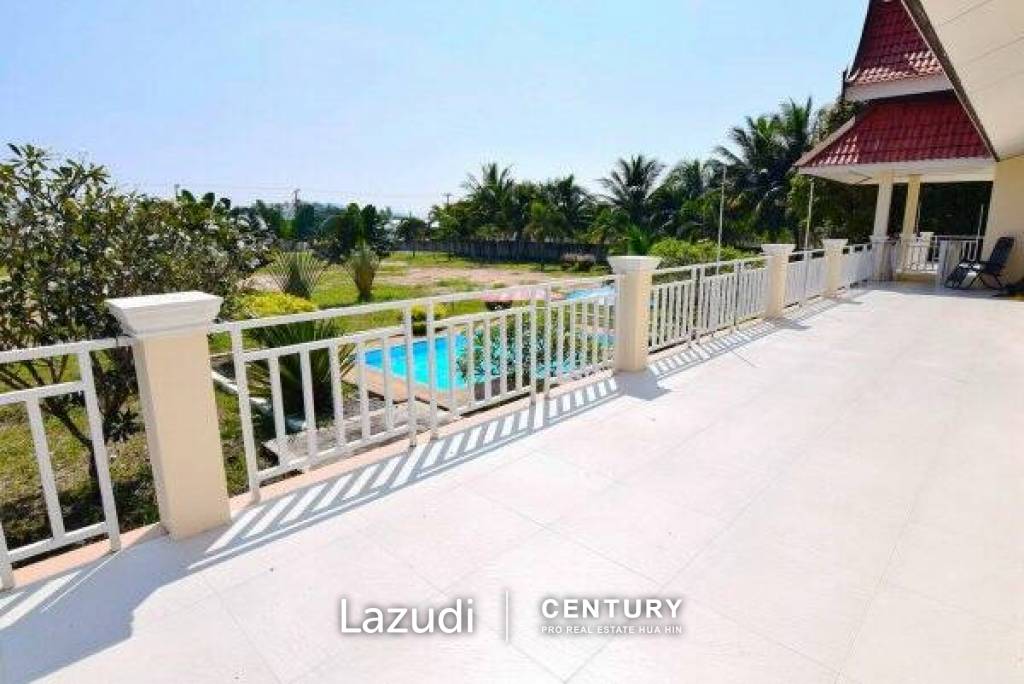 THai Style 2 Storey 3 Bed Pool Villa on huge Land plot