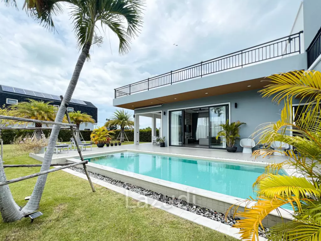 300sqm pool villa with rooftop terrace in Pak Nam Pran