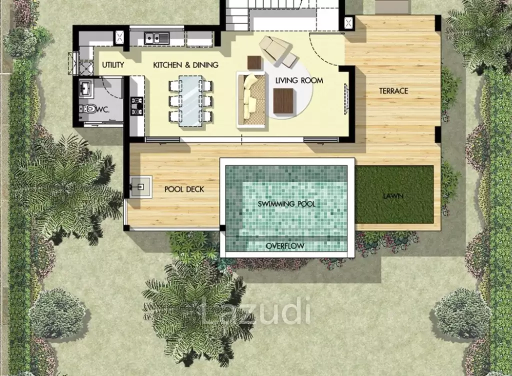 2-Bed Villa with Stunning Sea Views in Chaweng Noi