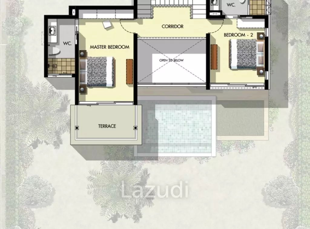 2-Bed Villa with Stunning Sea Views in Chaweng Noi
