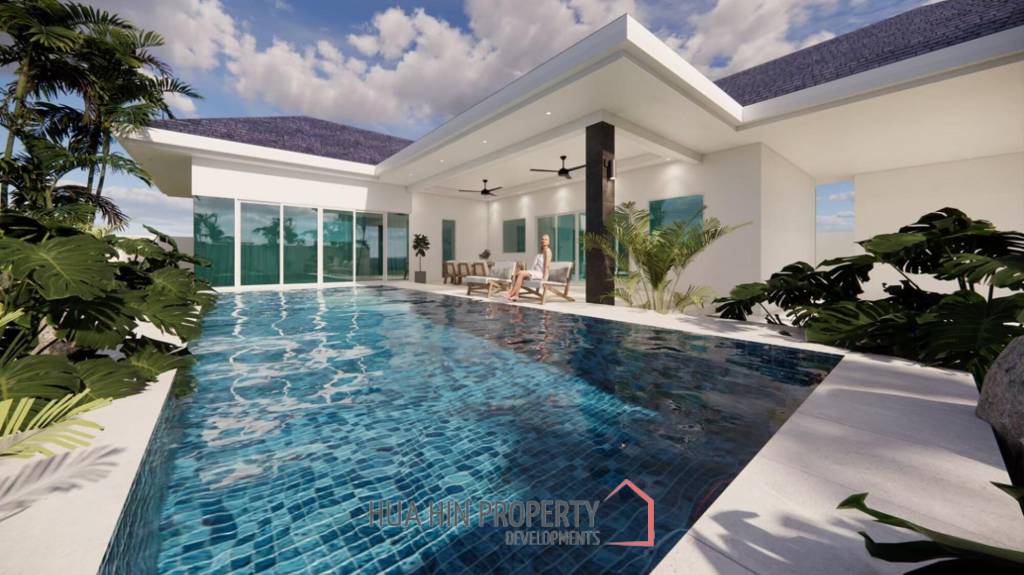 209 sqm pool villa in Aria 4 Hua Hin, Thap Tai