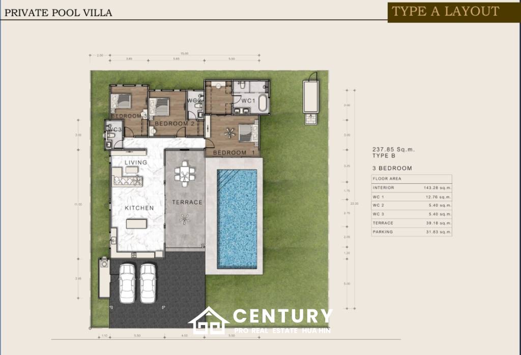 696 qm 3 Bett 3 Bad Villa Für Verkauf