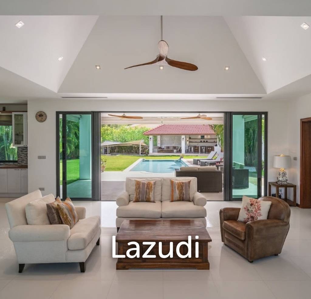 BAAN ING PHU : Luxury 3 bed pool villa on large corner plot with uninterupted Black Mountain Views