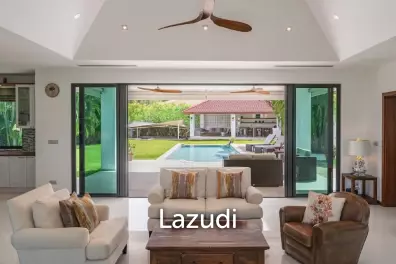 BAAN ING PHU : Luxury 3 bed pool villa on large corner plot with uninterupted Black Mountain Views