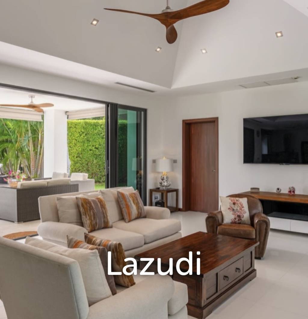 BAAN ING PHU : Luxury 3 bed pool villa on large corner plot with uninterupted Black Mountain Views