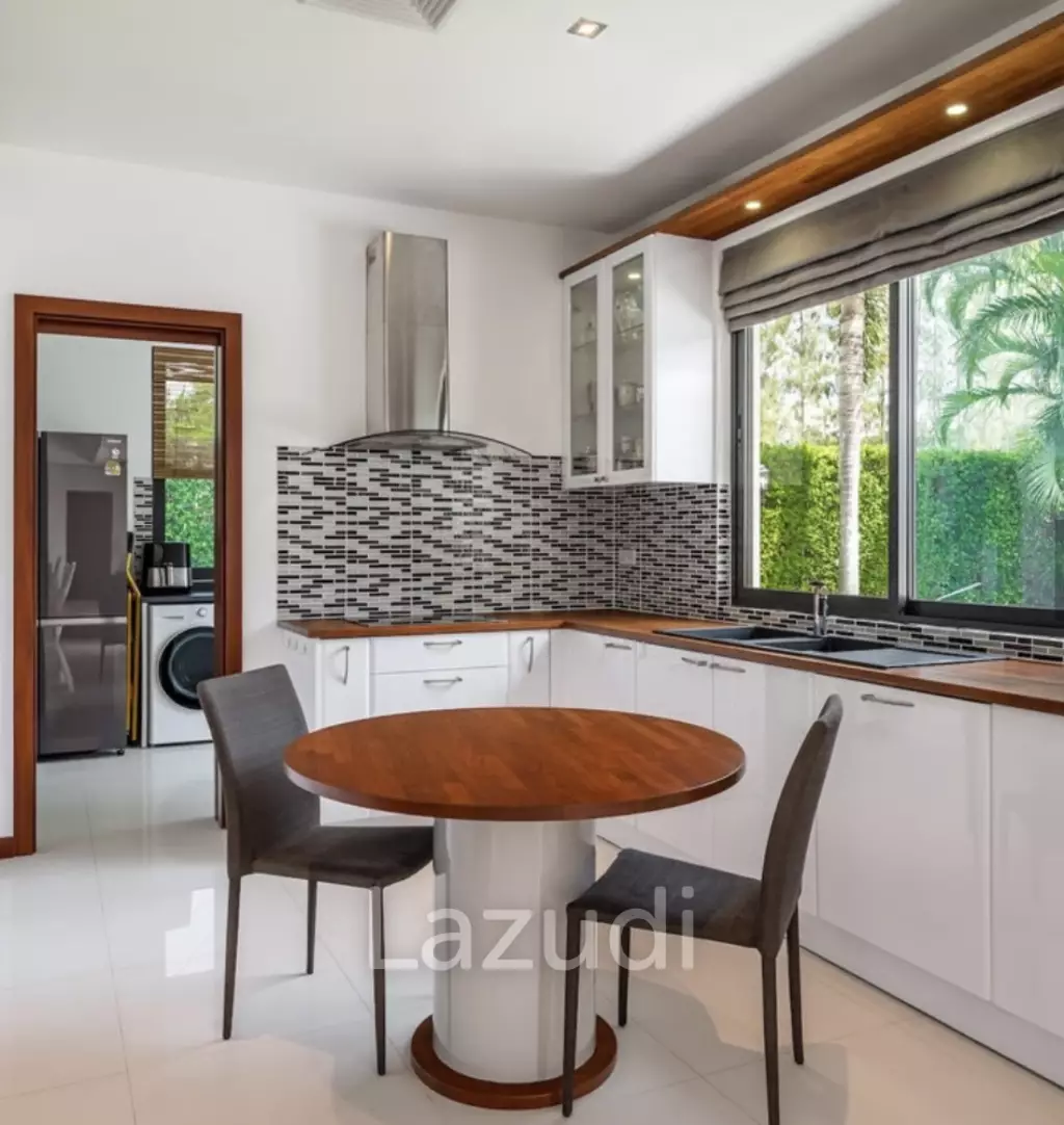 BAAN ING PHU : Luxury 3 bed pool villa on large corner plot with uninterupted Black Mountain Views