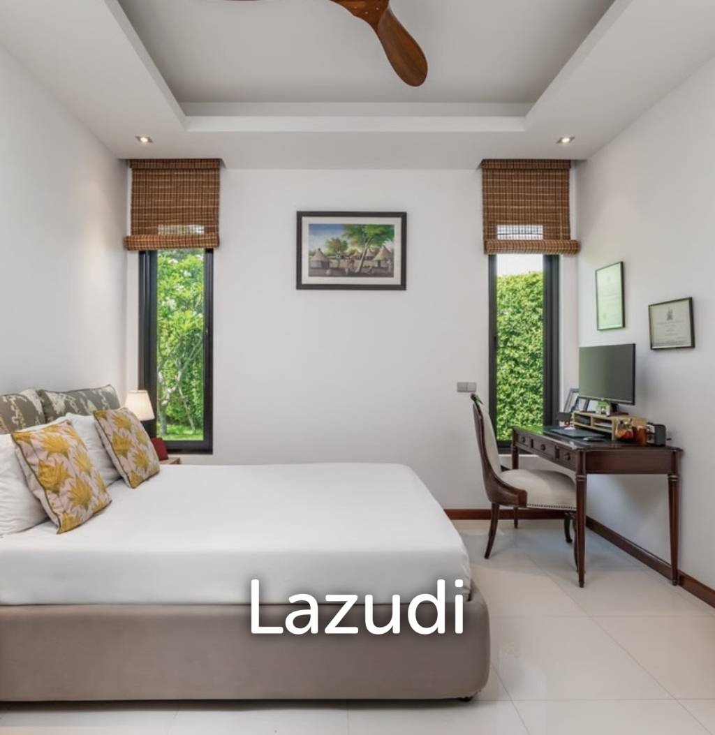 BAAN ING PHU : Luxury 3 bed pool villa on large corner plot with uninterupted Black Mountain Views