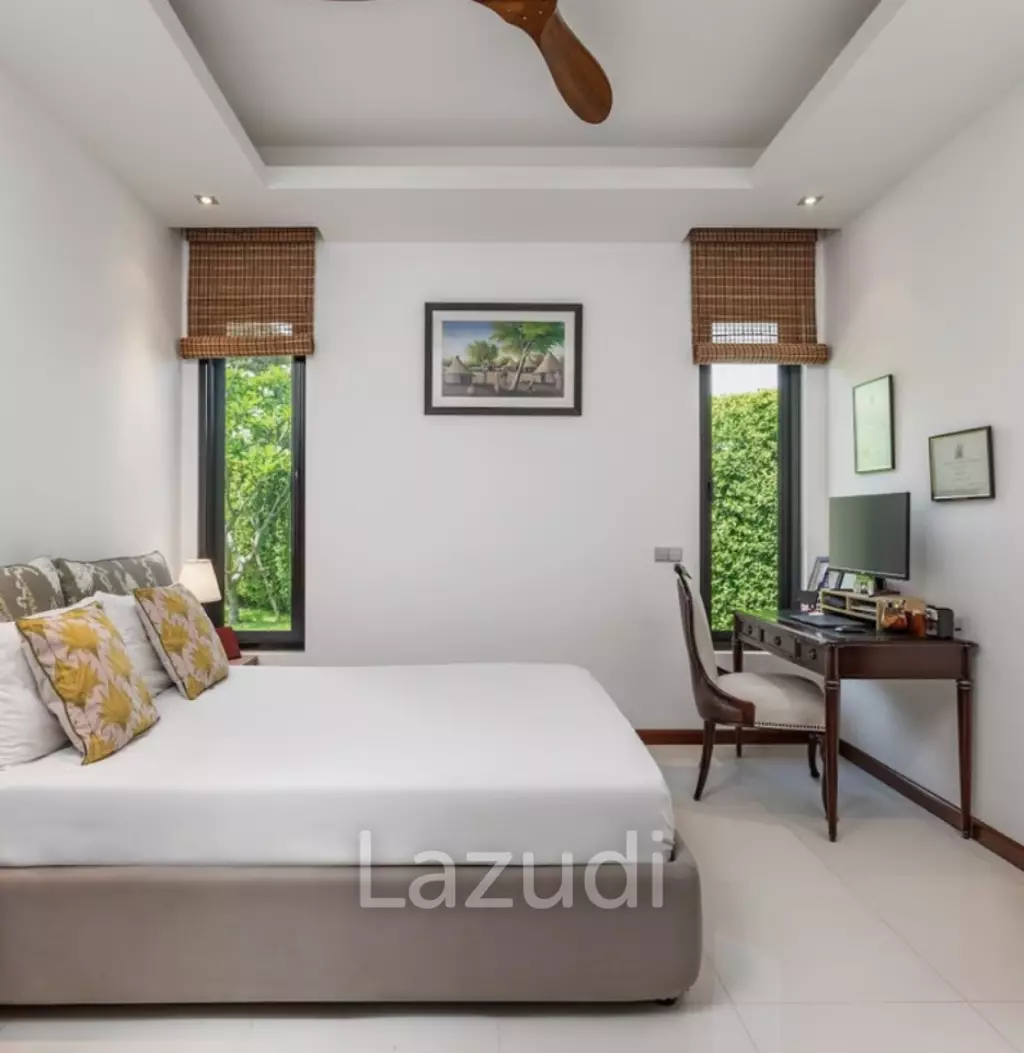 BAAN ING PHU : Luxury 3 bed pool villa on large corner plot with uninterupted Black Mountain Views