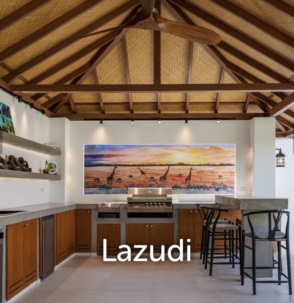 BAAN ING PHU : Luxury 3 bed pool villa on large corner plot with uninterupted Black Mountain Views