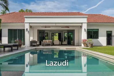 BAAN ING PHU : Luxury 3 bed pool villa on large corner plot with uninterupted Black Mountain Views