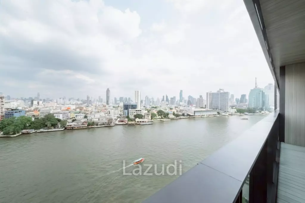 160 sqm riverfront 2-bedroom condo Banyan Tree Residences Khlong San Bangkok