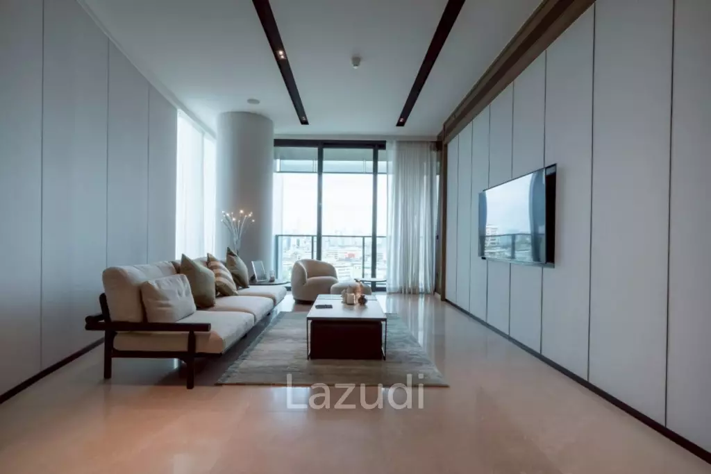 160 sqm riverfront 2-bedroom condo Banyan Tree Residences Khlong San Bangkok