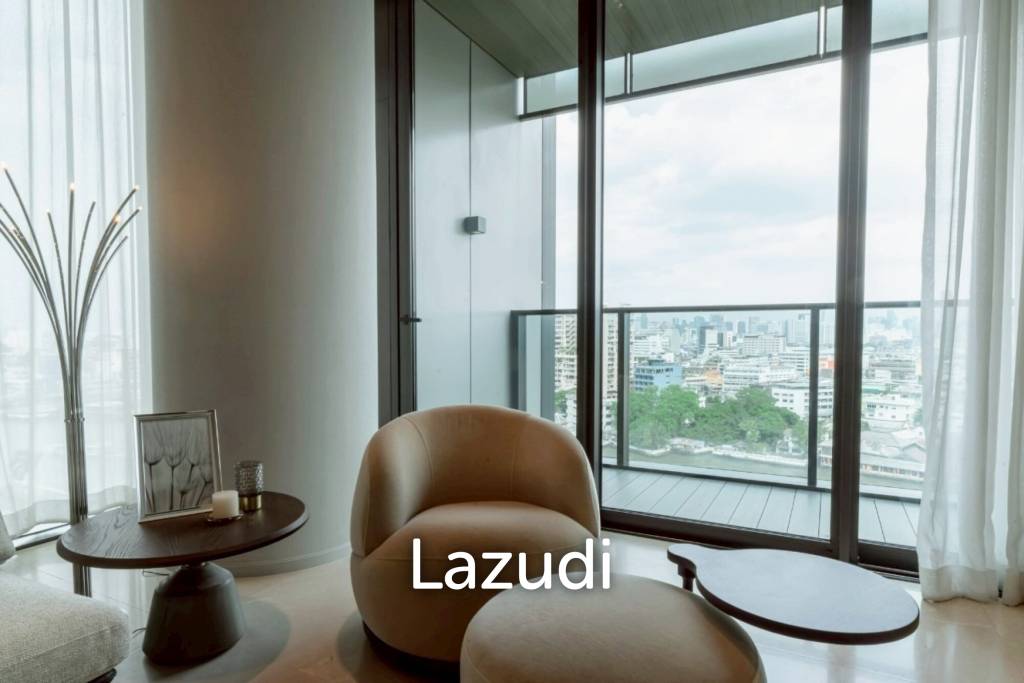 160 sqm riverfront 2-bedroom condo Banyan Tree Residences Khlong San Bangkok