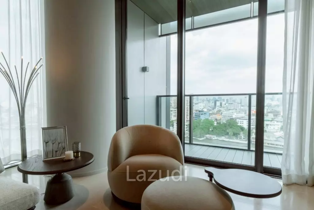 160 sqm riverfront 2-bedroom condo Banyan Tree Residences Khlong San Bangkok