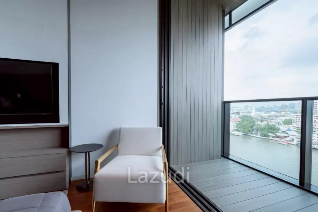 160 sqm riverfront 2-bedroom condo Banyan Tree Residences Khlong San Bangkok