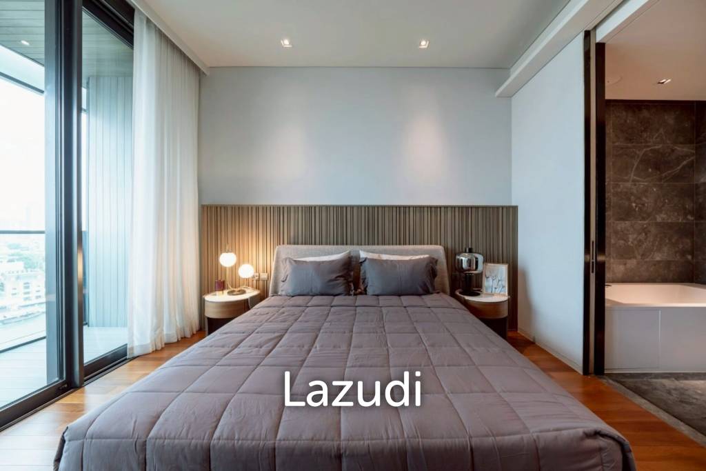 160 sqm riverfront 2-bedroom condo Banyan Tree Residences Khlong San Bangkok