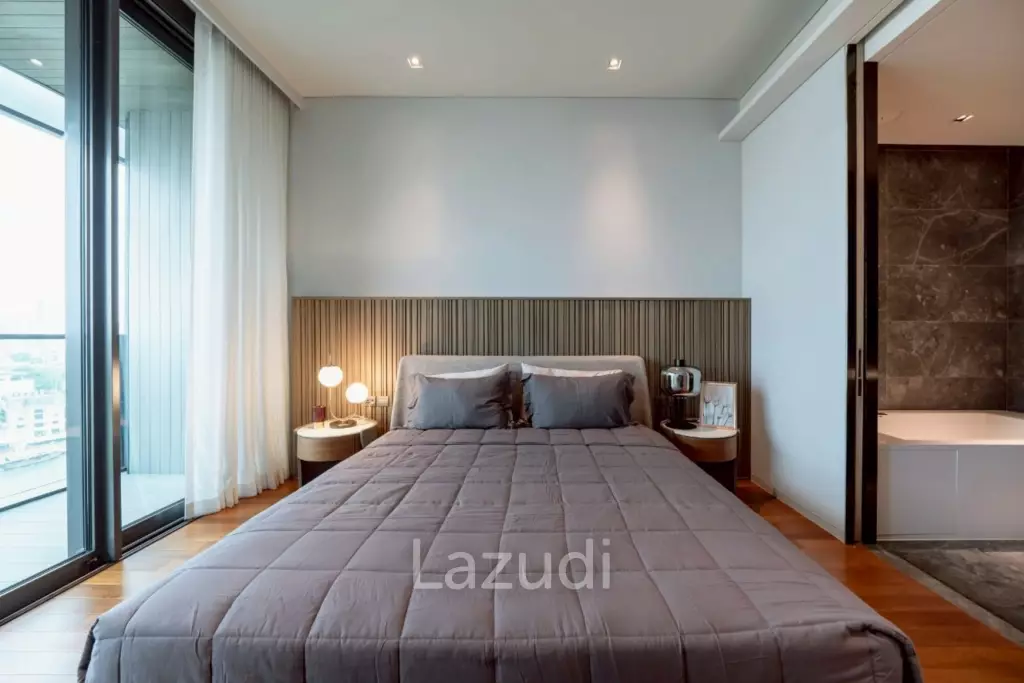 160 sqm riverfront 2-bedroom condo Banyan Tree Residences Khlong San Bangkok