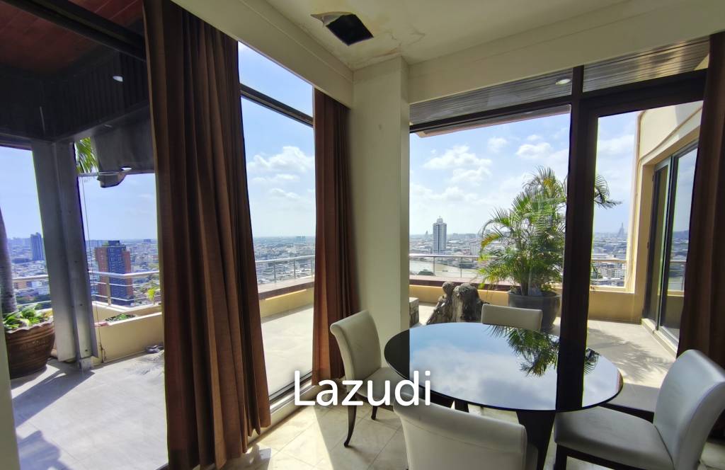 301 sqm high floor condo Baan Chao Praya Khlong San Bangkok