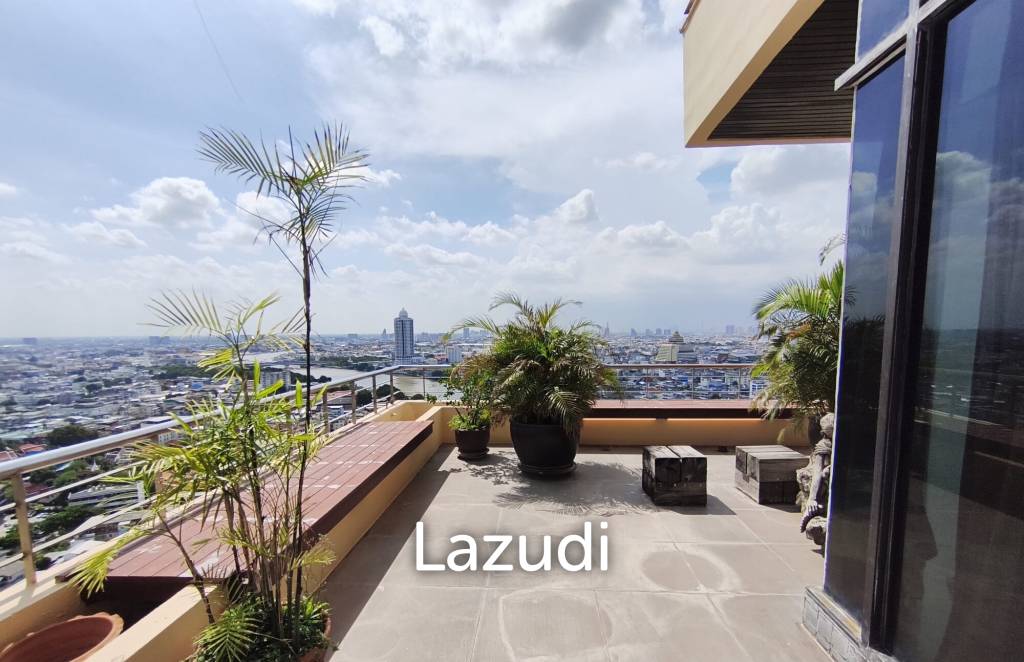 301 sqm high floor condo Baan Chao Praya Khlong San Bangkok