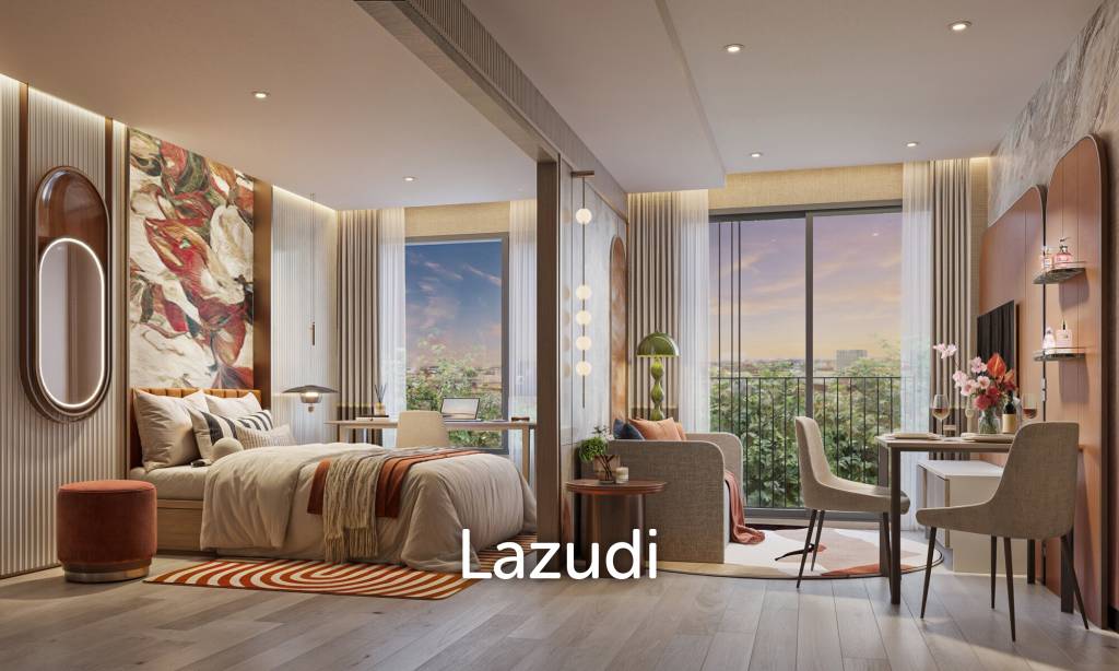 30 sqm modern 1 bedroom condo The Base Ratchada 19 Din Daeng Bangkok