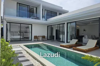 Brand New 3-Bedroom Modern Villa with Partial Sea Views in Plai Laem
