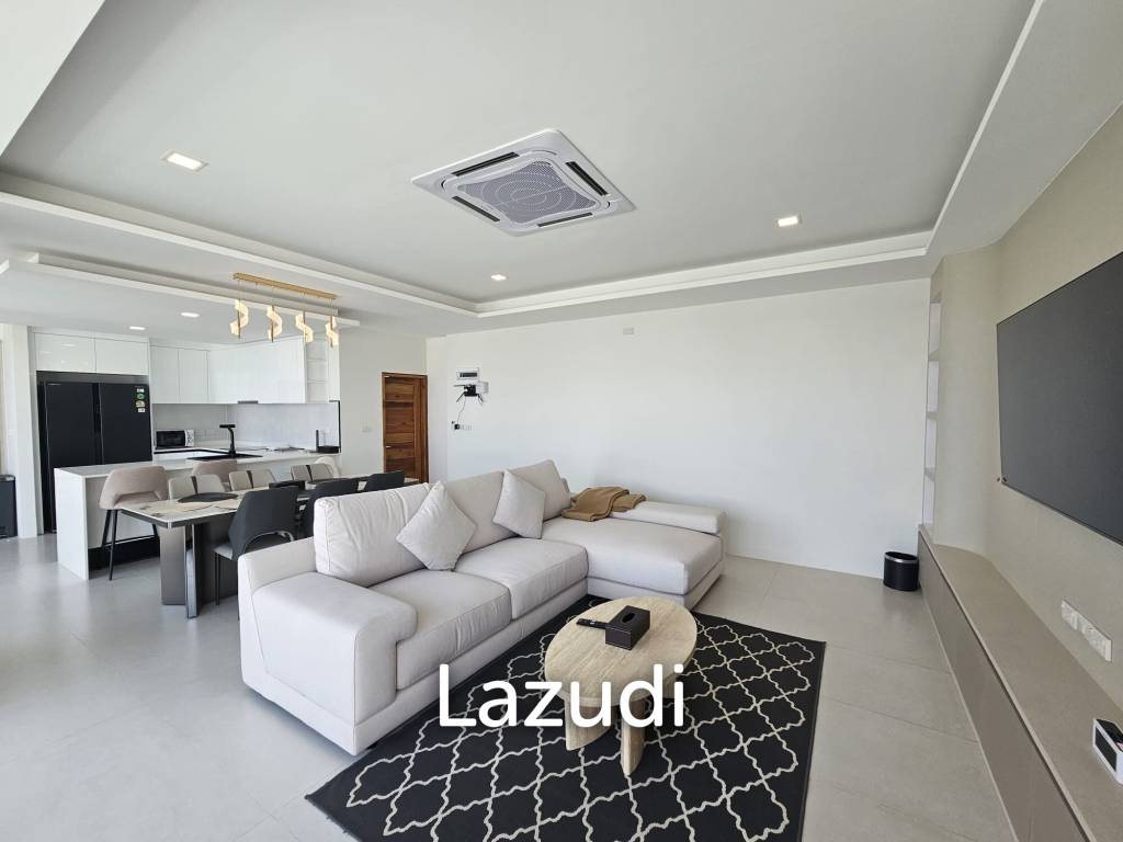 Brand New 3-Bedroom Modern Villa with Partial Sea Views in Plai Laem