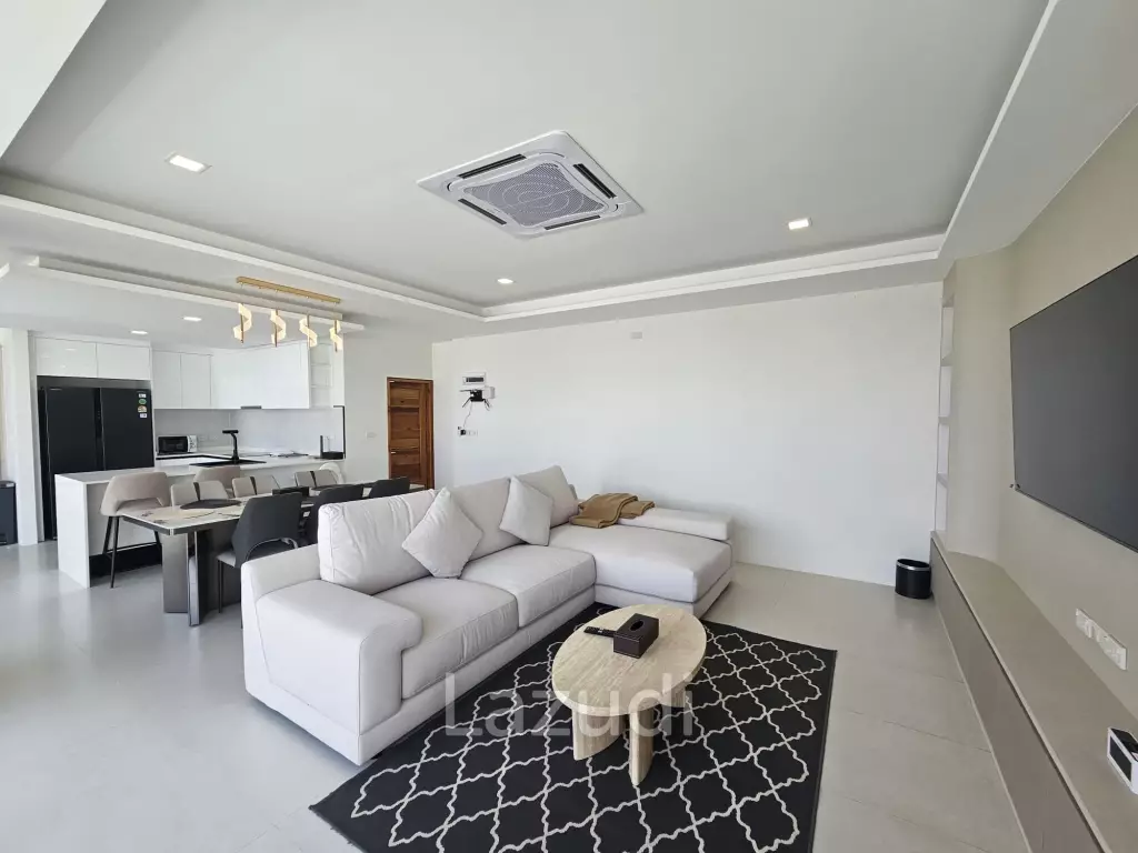 Brand New 3-Bedroom Modern Villa with Partial Sea Views in Plai Laem