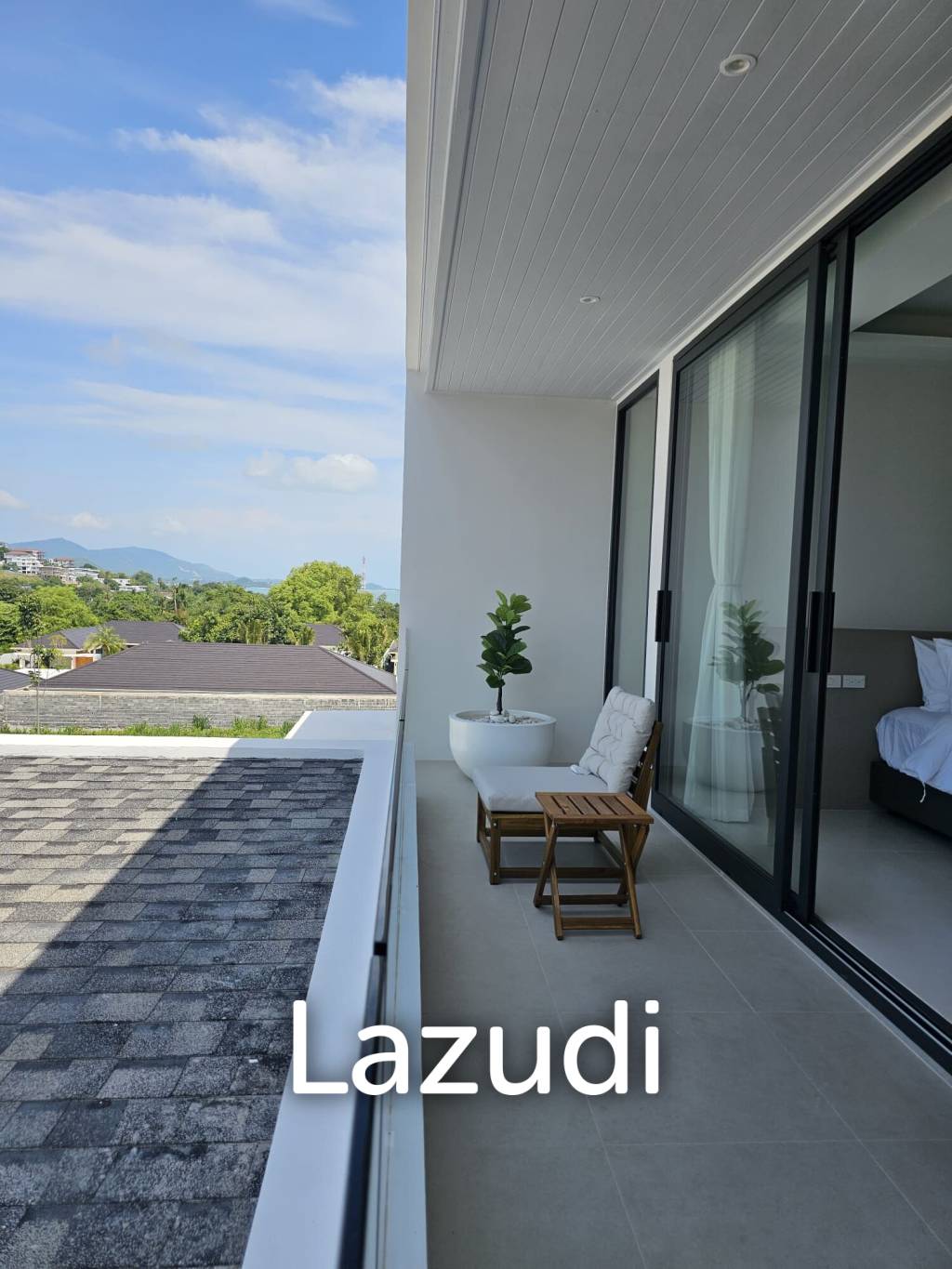 Brand New 3-Bedroom Modern Villa with Partial Sea Views in Plai Laem