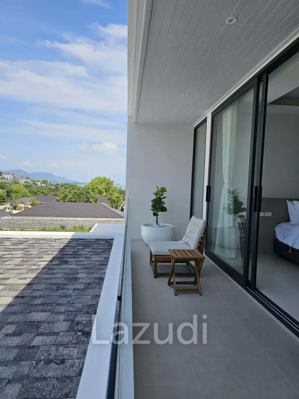 Brand New 3-Bedroom Modern Villa with Partial Sea Views in Plai Laem