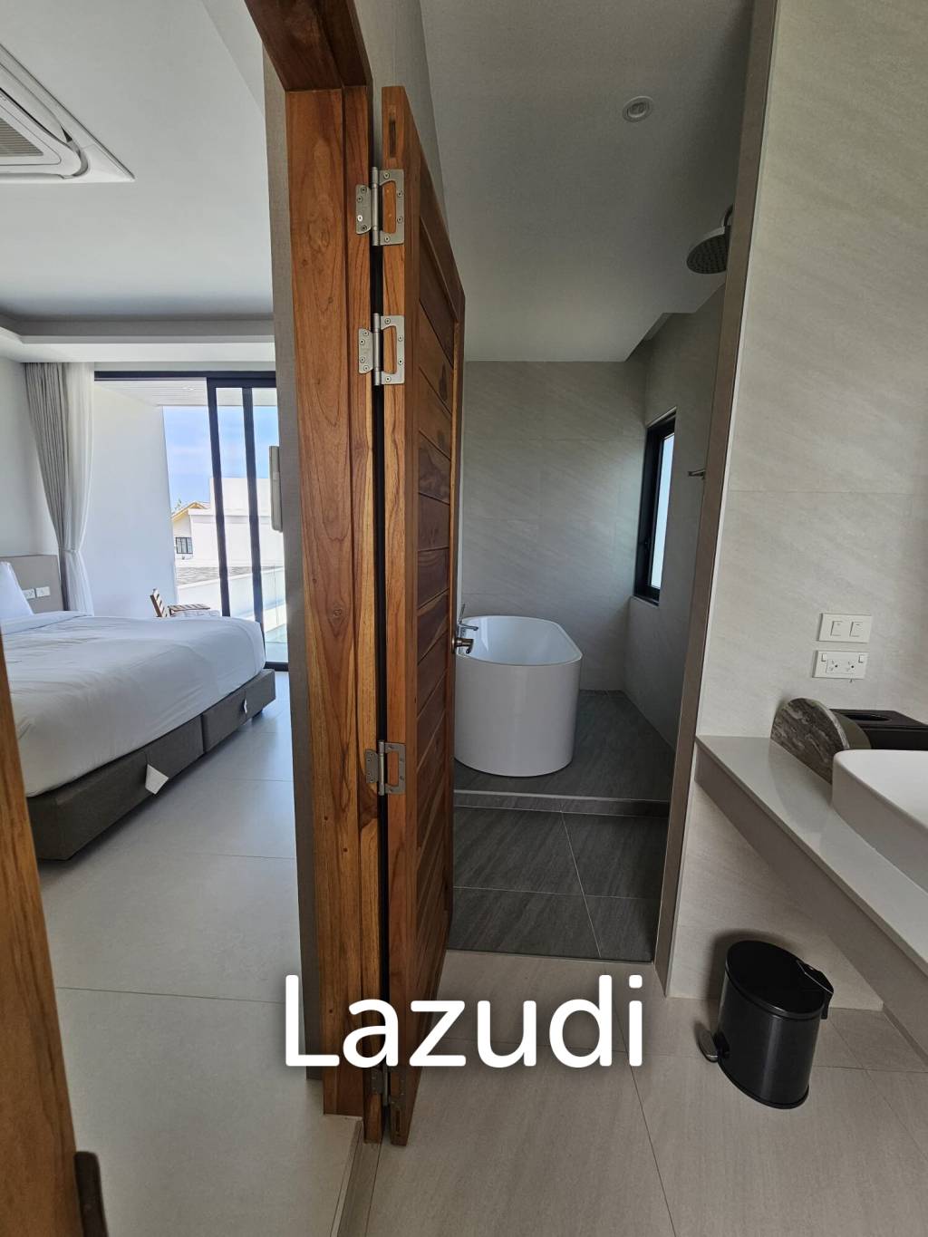 Brand New 3-Bedroom Modern Villa with Partial Sea Views in Plai Laem