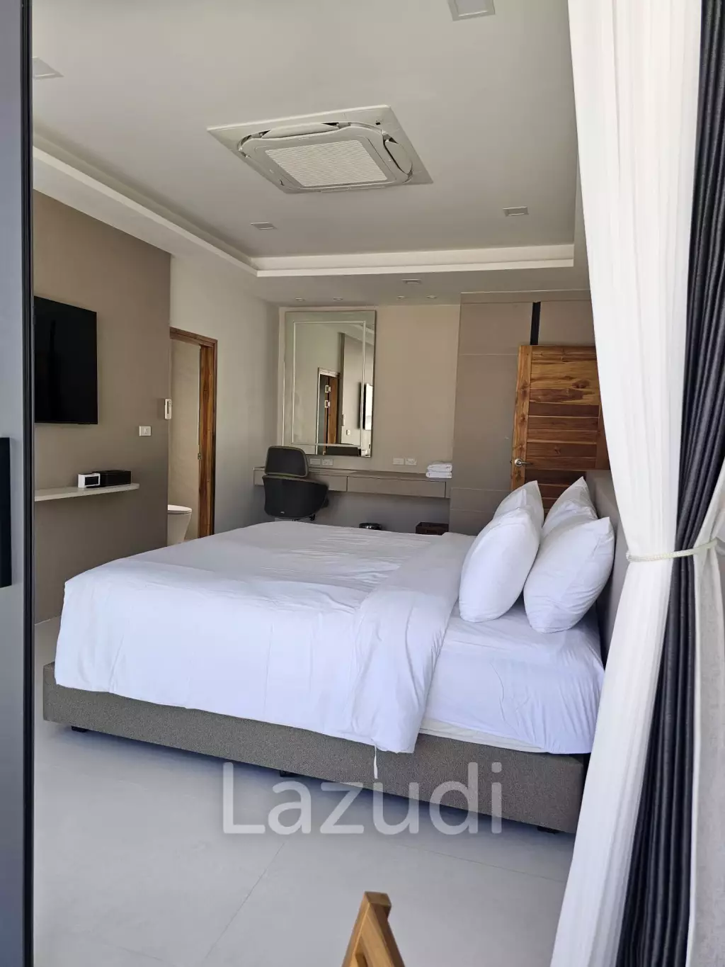 Brand New 3-Bedroom Modern Villa with Partial Sea Views in Plai Laem