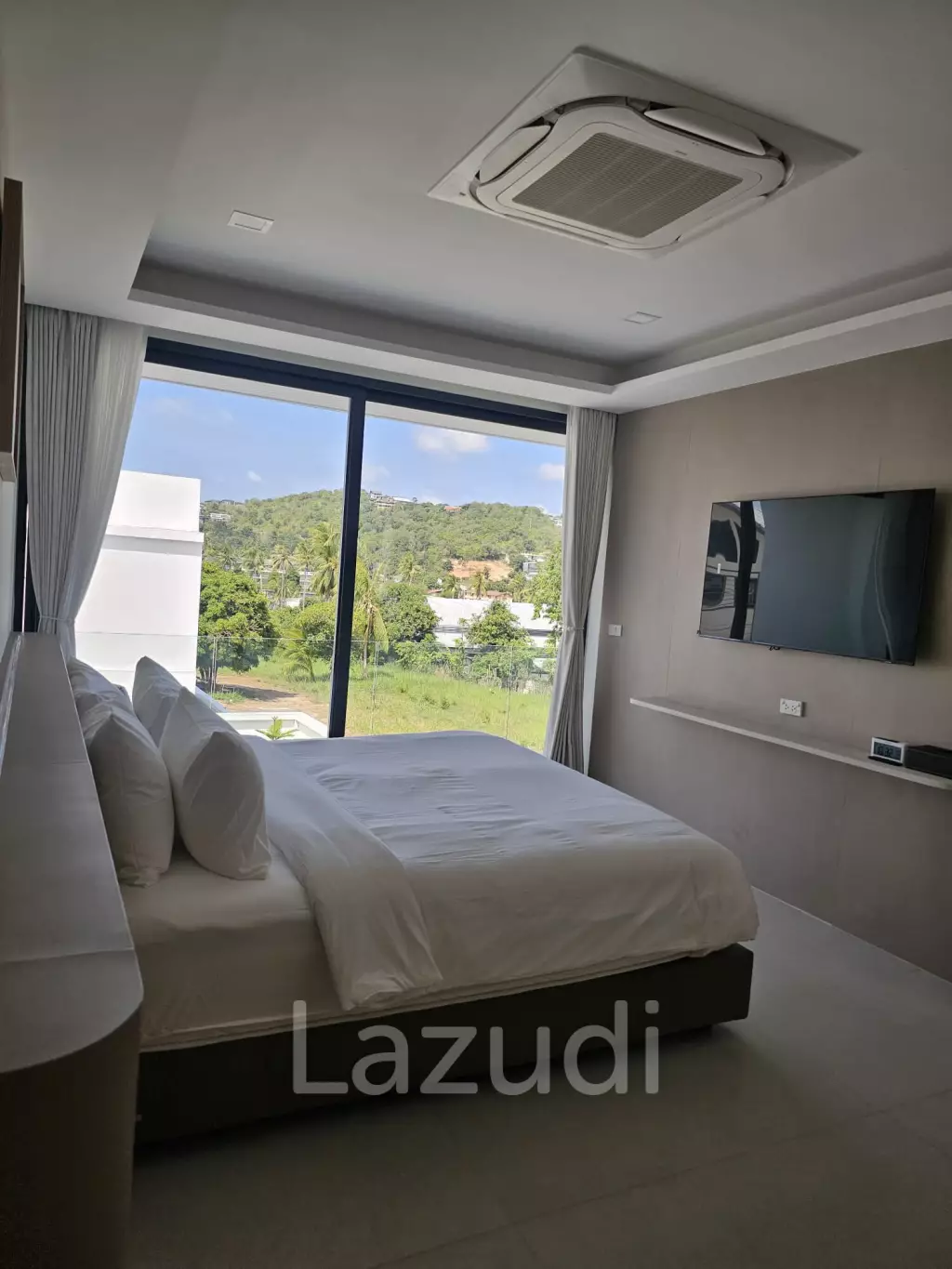 Brand New 3-Bedroom Modern Villa with Partial Sea Views in Plai Laem