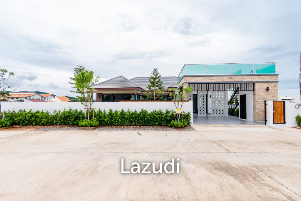 225 sqm Modern Pool Villa with Rooftop Terrace in Hua Hin City