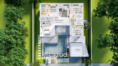 225 sqm Modern Pool Villa with Rooftop Terrace in Hua Hin City