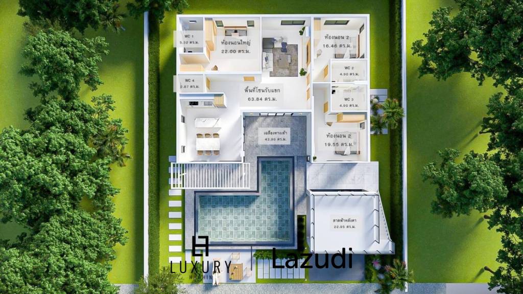 355 qm 3 Bett 3 Bad Villa Für Verkauf