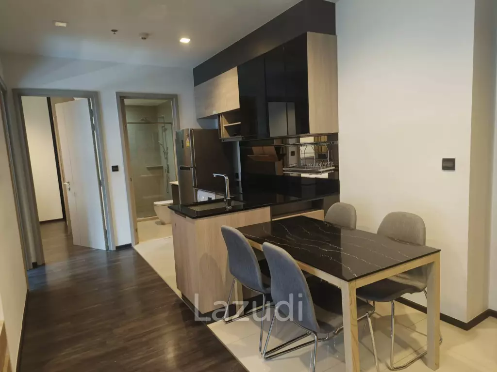 46 sqm 2 Bedroom Condo on 19th Floor at The Line Asoke - Ratchada, Makkasan